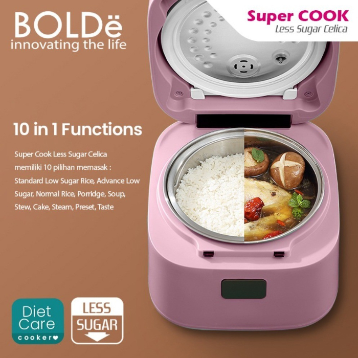 Bolde Super Cook Less Sugar Celica - Pink